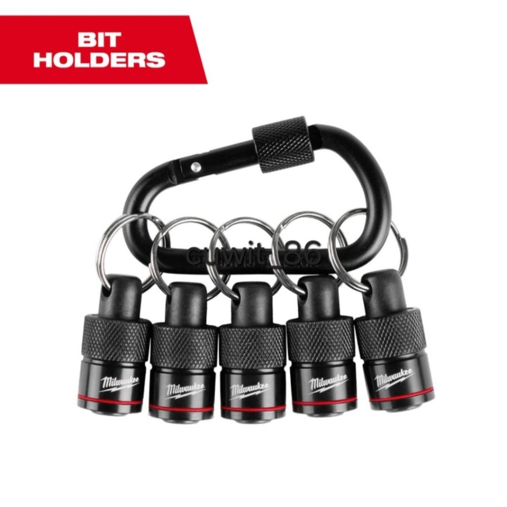 Milwaukee Easy Access Bit Holder With Carabiner / 5 +1