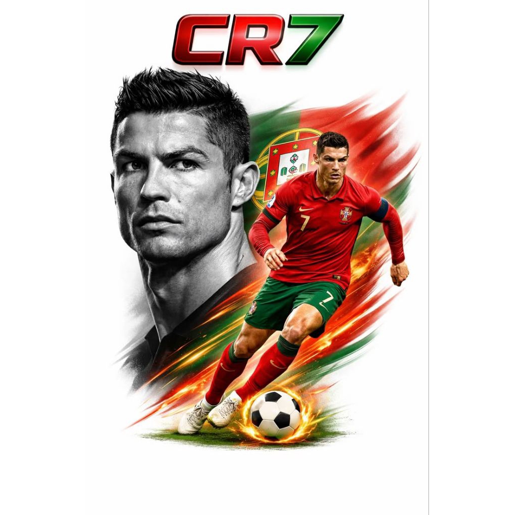 Poster Foto A5 Pemain Sepak Bola Terkenal | Custom Request