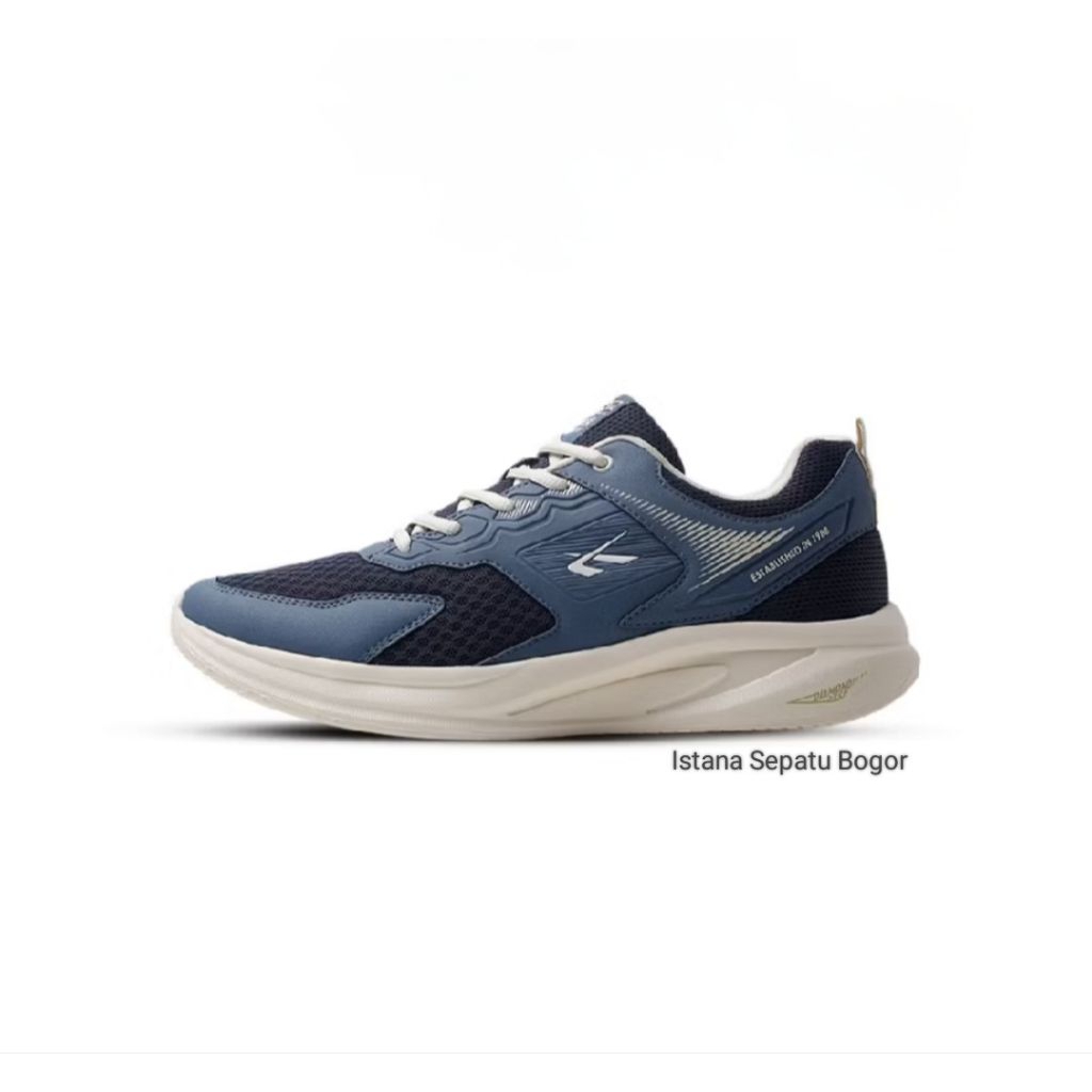 SPOTEC  Sneakers Bishop Sepatu Sneakers Pria Wanita Biru - Putih Tulang