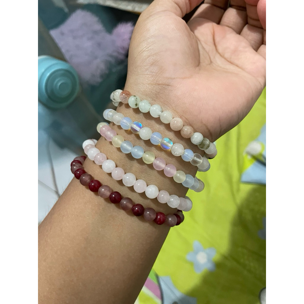 preloved gelang kristal asli