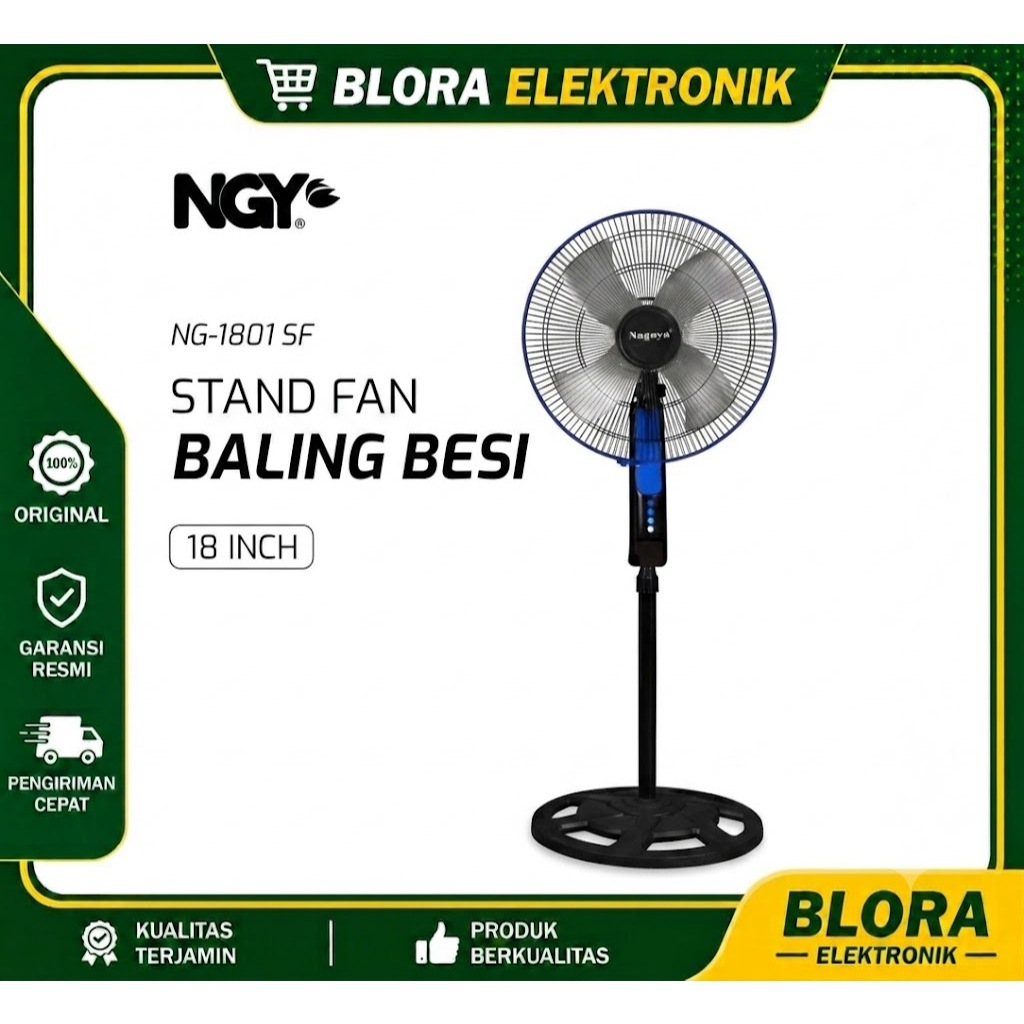 NAGOYA Standfan 18” / Kipas Angin Berdiri 18” | NG-1801