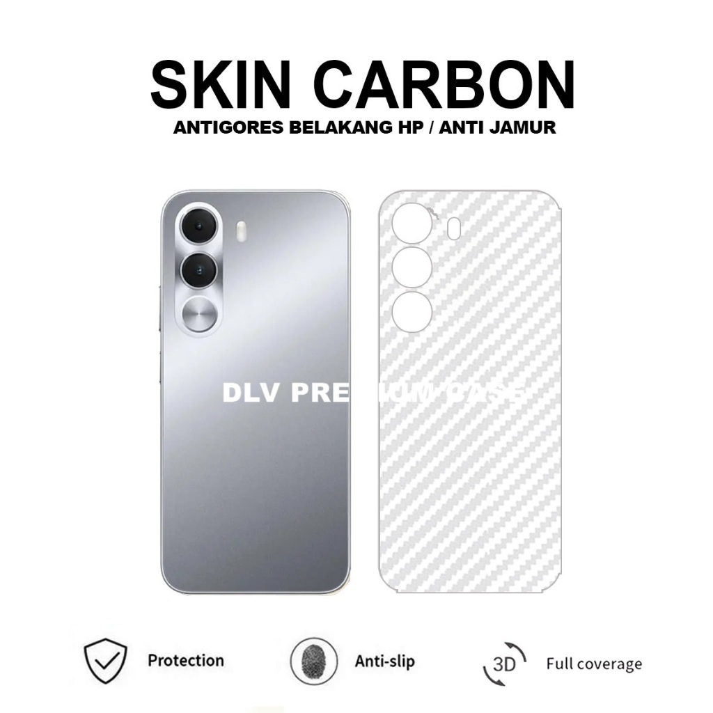 REALME C100I REALME C100 4G REALME C75 SKIN CARBON TRANSPARAN ANTIGORES BELAKANG REALME C100I REALME