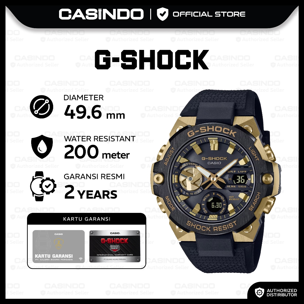 G-SHOCK Jam Tangan Pria Analog Digital GST-B400GB-1A9DR