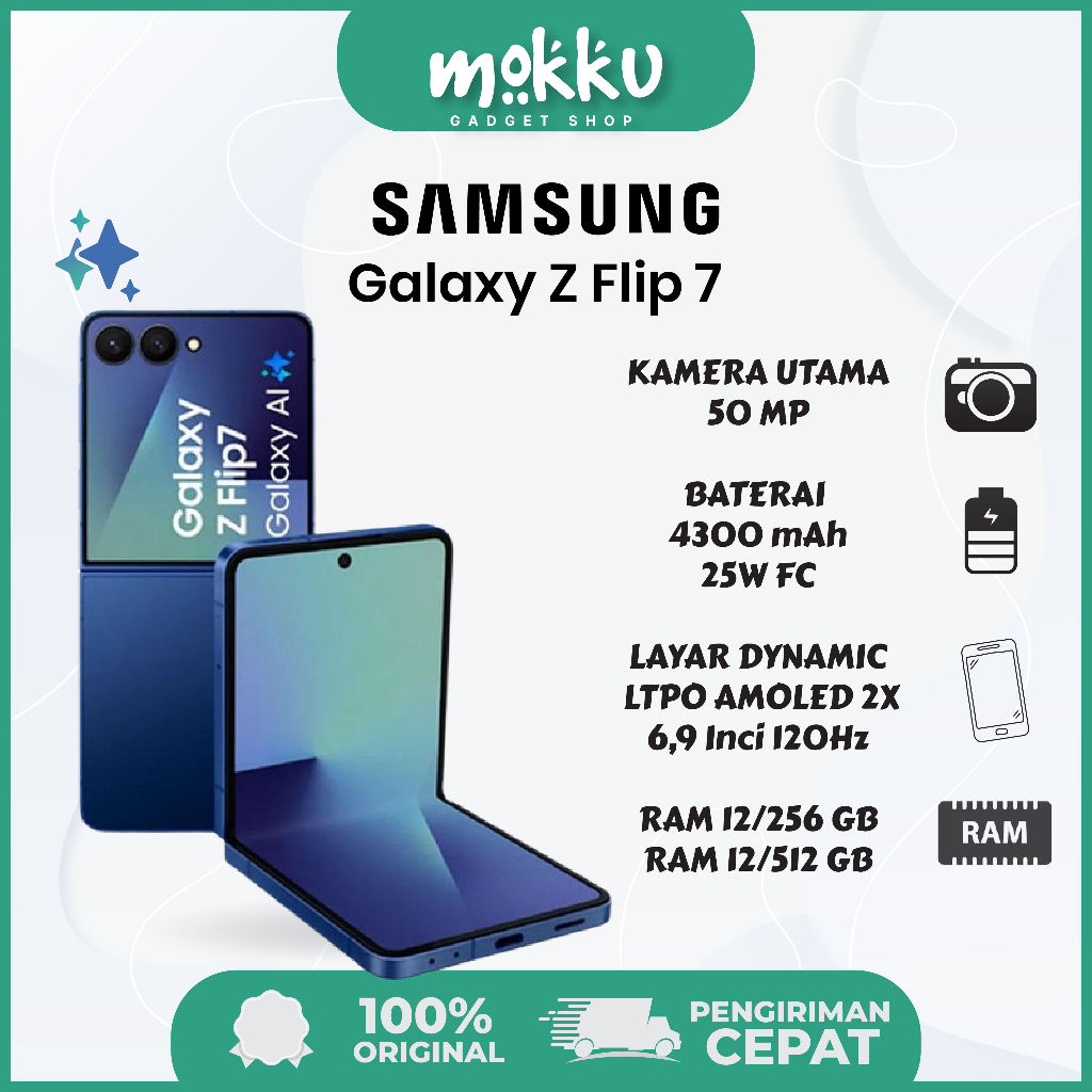 SAMSUNG GALAXY Z FLIP 7 - GARANSI RESMI