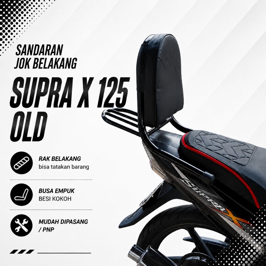 Sandaran Jok Belakang Motor Supra X 125 Old / Supra Fit X Tahun 2005-2013