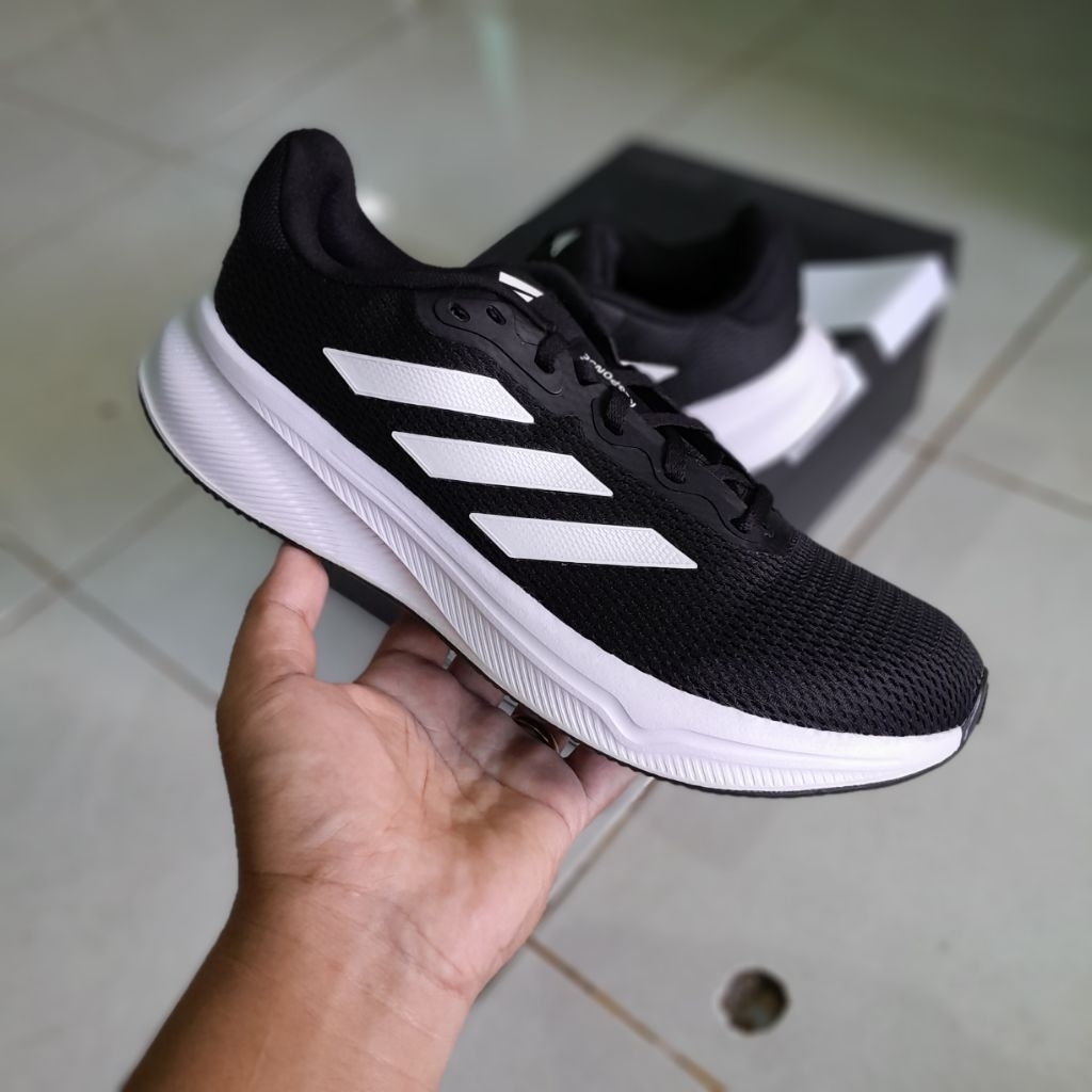 Sepatu Lari Adidas Response Hitam Pria Original - Size 42