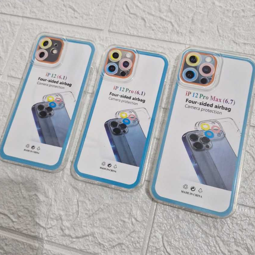 APPLE IPHONE 12 / 12 PRO / 12 PRO MAX CASE AIRBAG RING CAMERA PROTECT