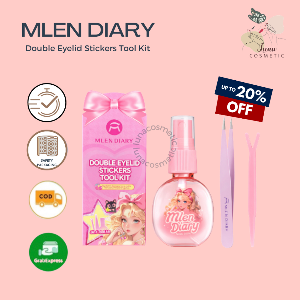 MLEN DIARY Double Eyelid Stickers Tool Kit