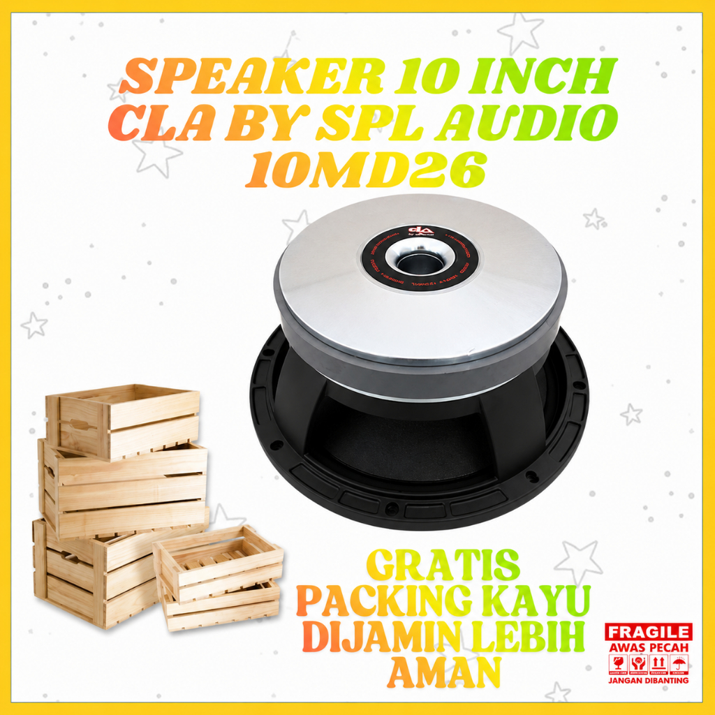 Speaker 10 Inch CLA By SPL Audio 10MD26 PER 2Pcs