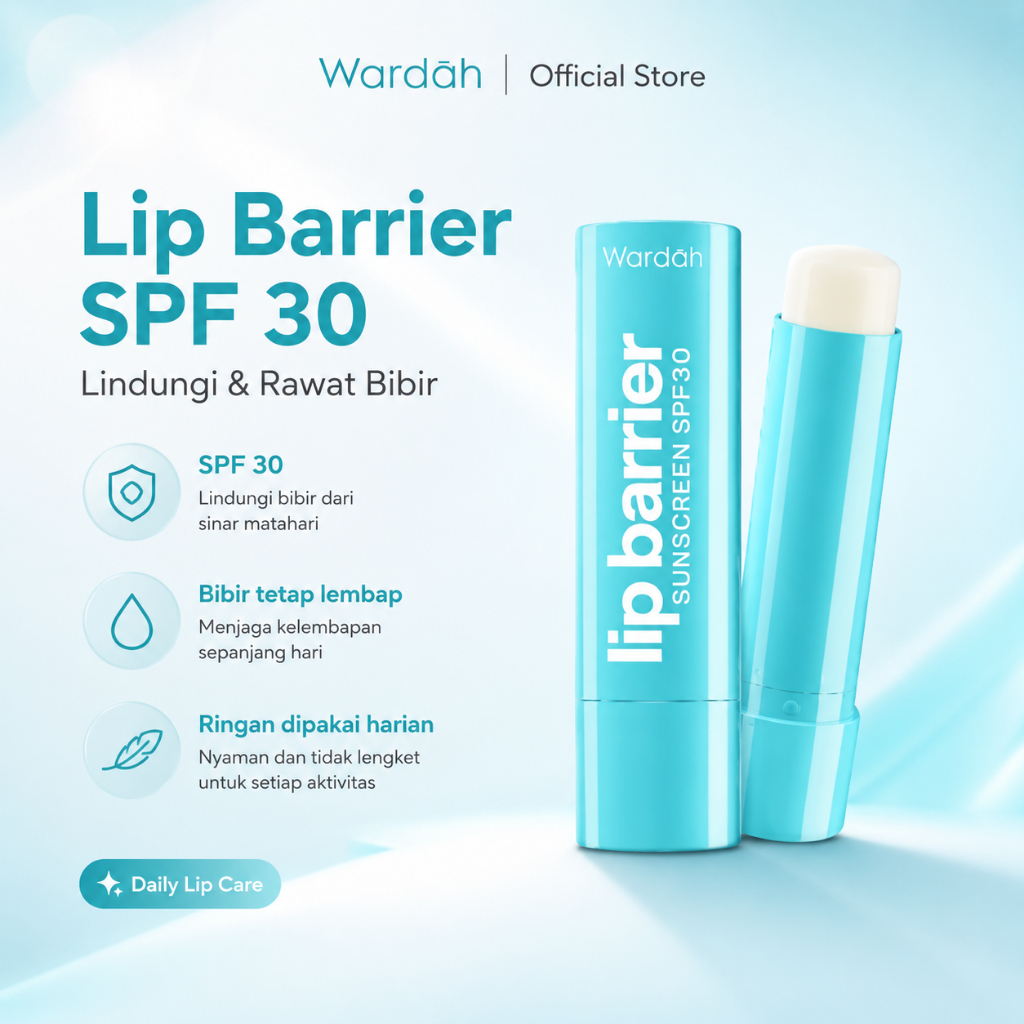 Wardah Lip Barrier Sunscreen SPF30 4gr Lip Balm Wardah Original