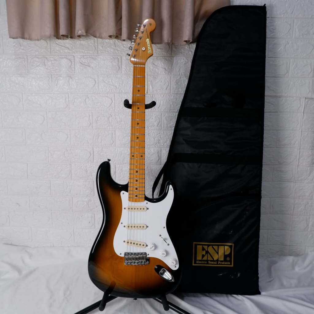 Edwards Japan E-ST-90ALM 2 Tone Sunburst Stratocaster Vintage Noiseless Pickup n fender suhr squier 