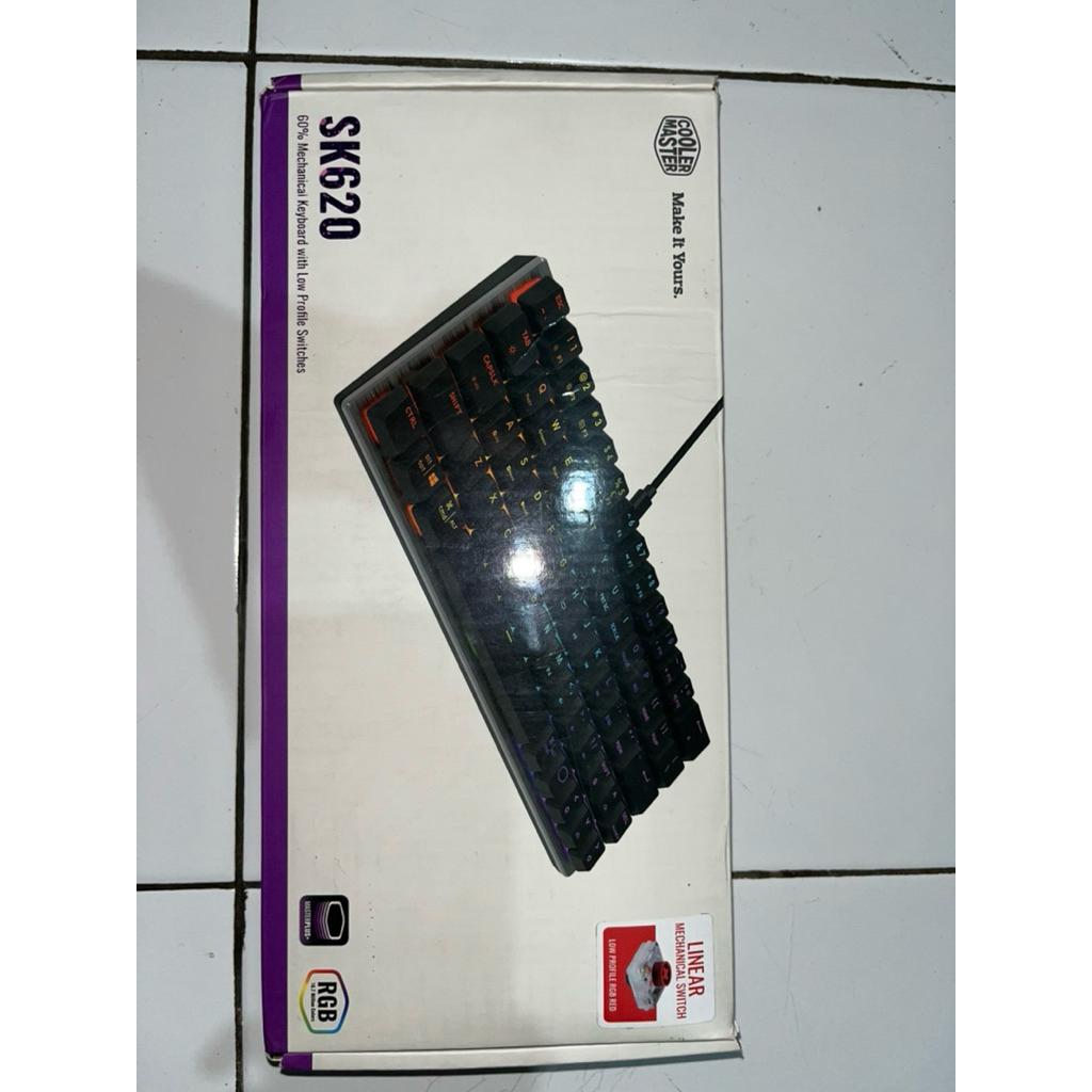 dijual keyboard mechanical coolermaster kondisi bekas jarang terpakai
