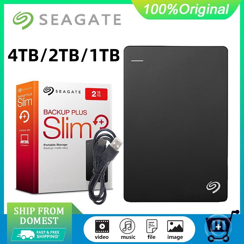 Seagate Harddisk Eksternal 1TB 2TB 4TB Hard Drive External 2.5" One Touch HDD Convenience Hard Drive