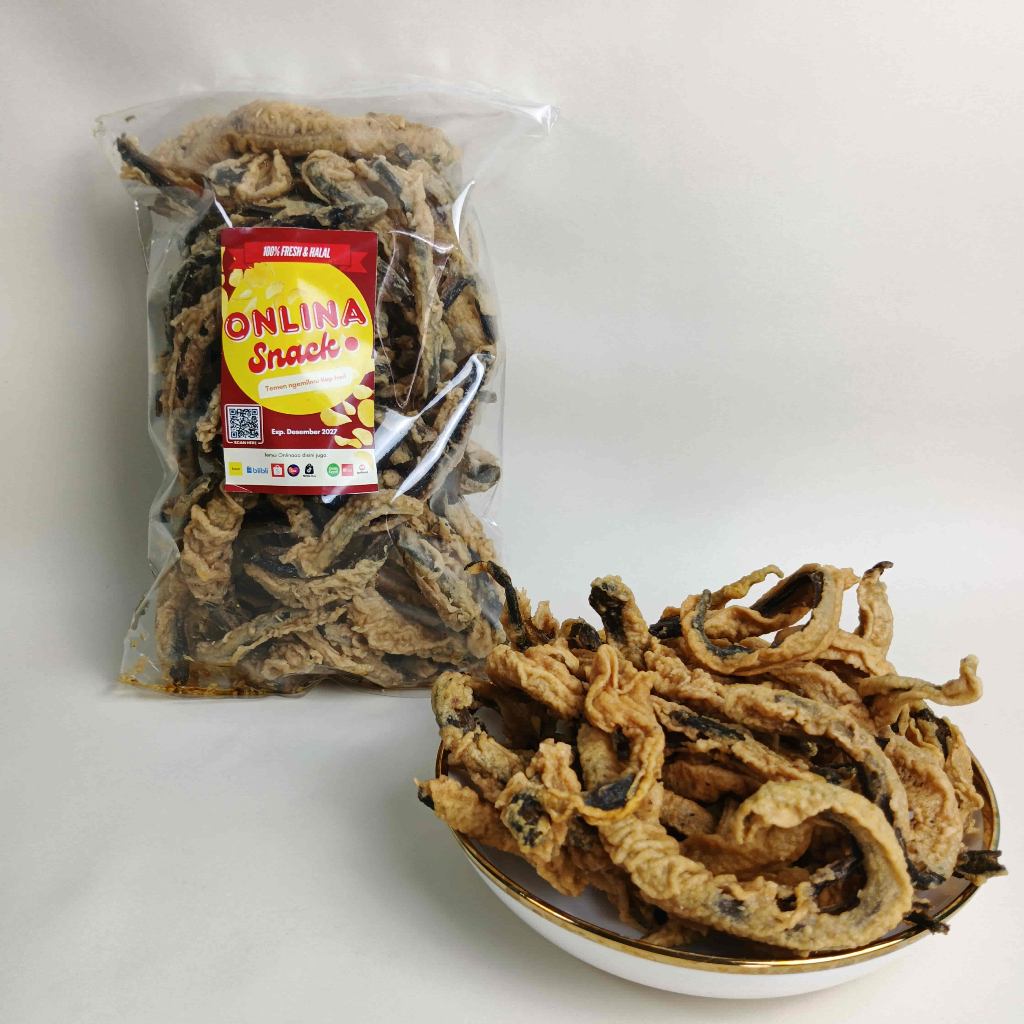 Kripik Belut | Keripik Belut Gurih | Cemilan Gurih Kripik Belut Goreng Tepung | Aneka Cemilan dan Sn