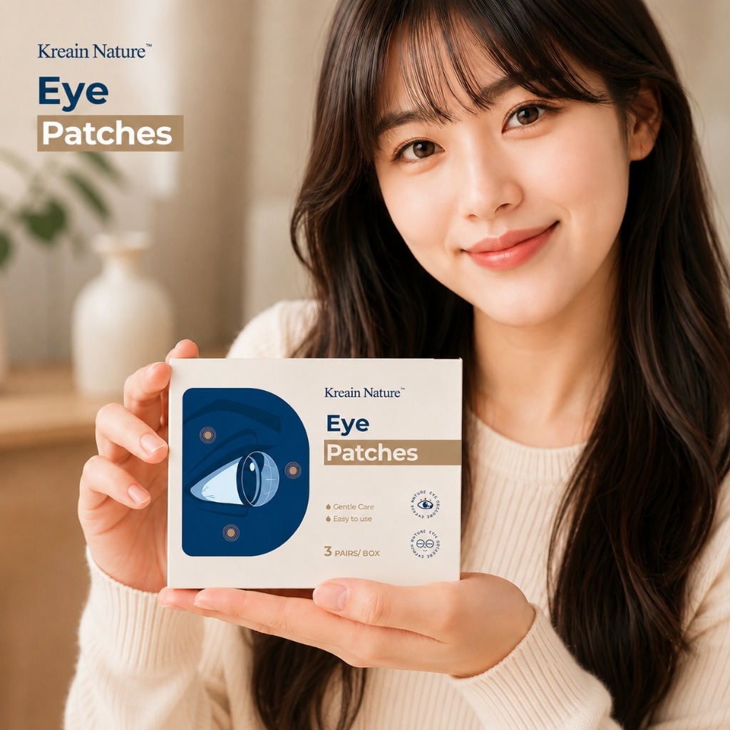KREAIN NATURE EYE PATCH KOMPRES BAHAN HERBAL MENYEGARKAN MATA LELAH DAN MATA MERAH MUDAH DIGUNAKAN