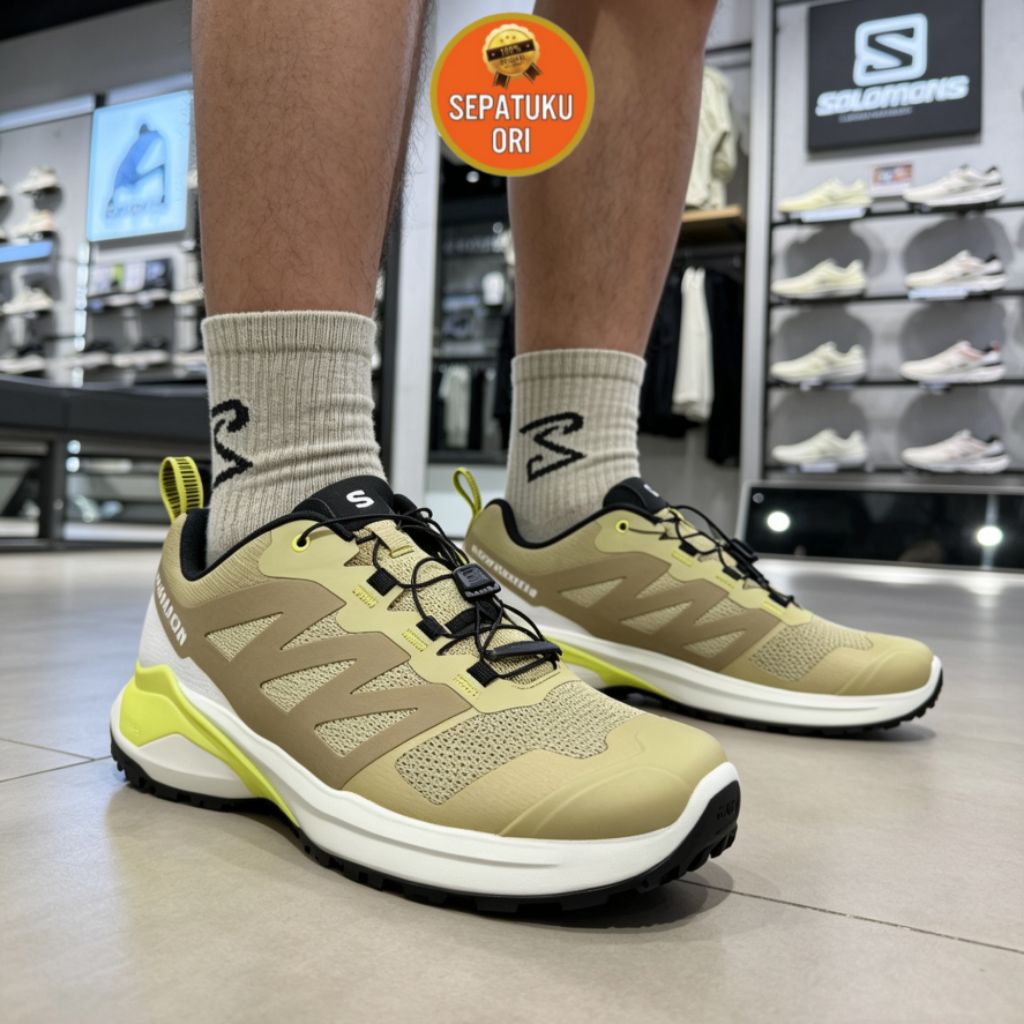 SEPATU TRAIL PRIA SALOMON X-ADVENTURE OLIVE NEW ORI BNIB MENS