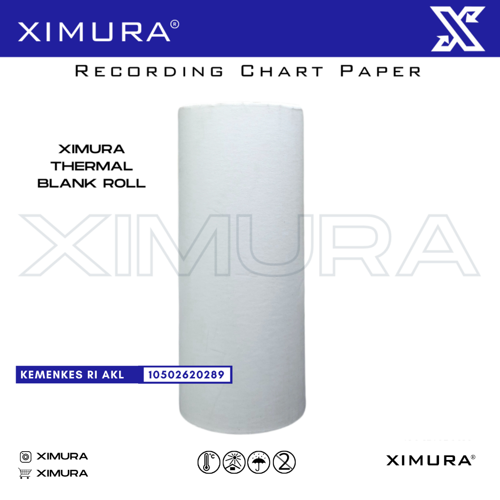 XIMURA Kertas Spirometer 110mm X 25M X 16mm Spirometri