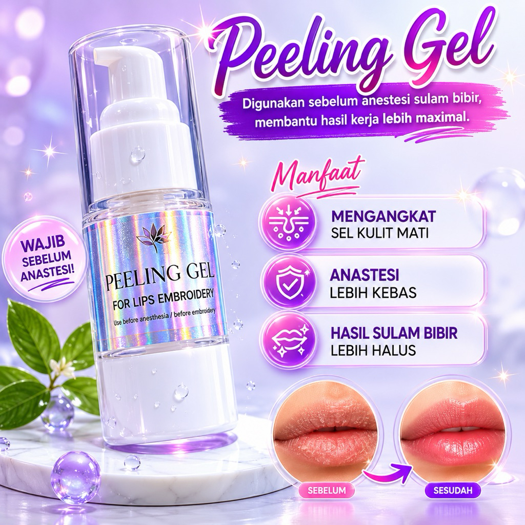 peeling gel bibir dr estrella dream sulam alis