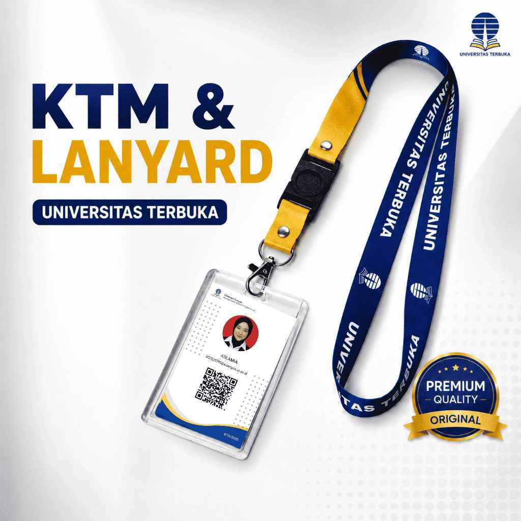 PAKET KTM UT + LANYARD Bisa ganti Foto dan edit nama (Proses Cetak KTM 1 MENIT)