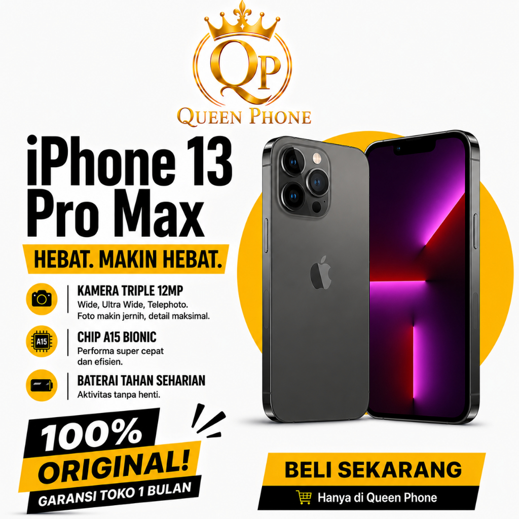 IP 13 PRO MAX 128GB/256GB SECOND LIKE NEW FULLSET NO MINUS