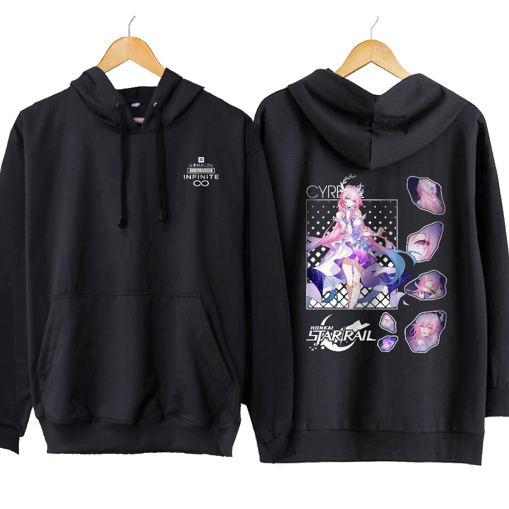 Jaket hoodie jumper infiniteCYRENE HSR- HONKAI STAR RAILmaterial cotton fleece