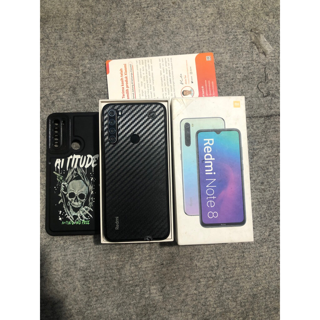 Redmi Note 8 fullset second Ori 4+1/64