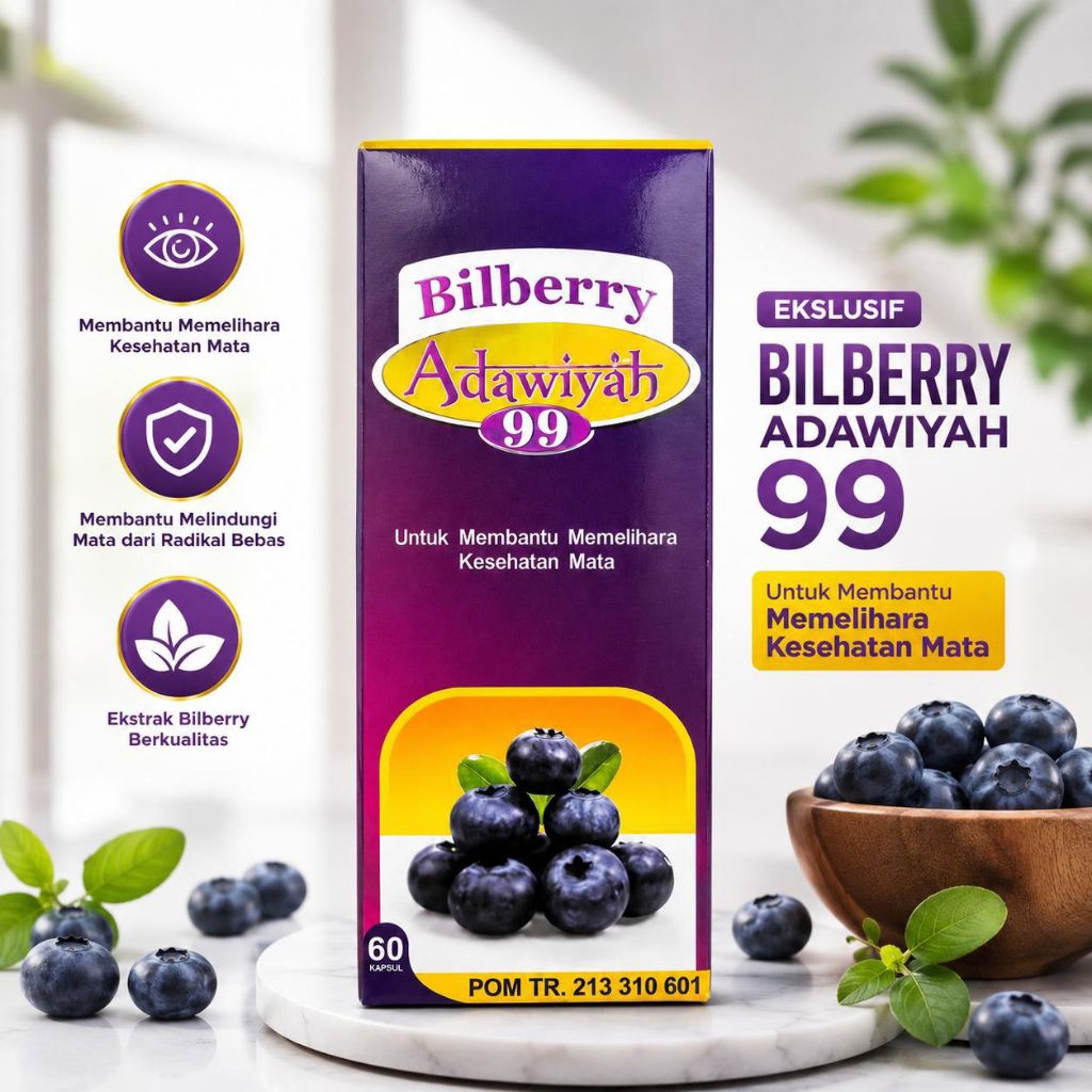 Bilbery bilberry kapsul adawiyah 99 original solusi mata