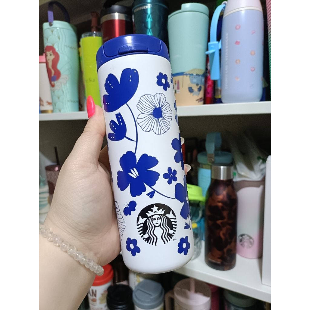 Tumbler Starbucks flower preloved
