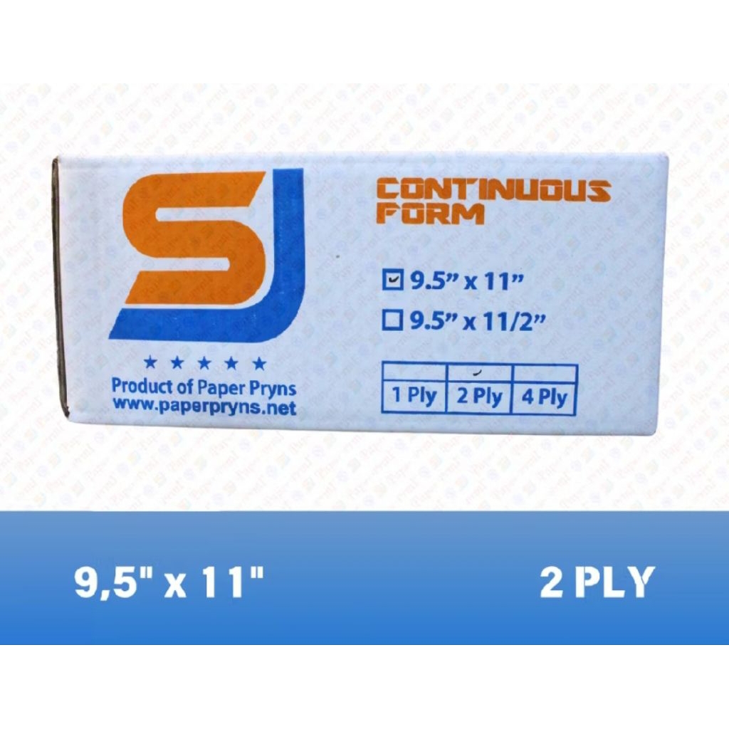 SJ Continuous Form 2ply FULL