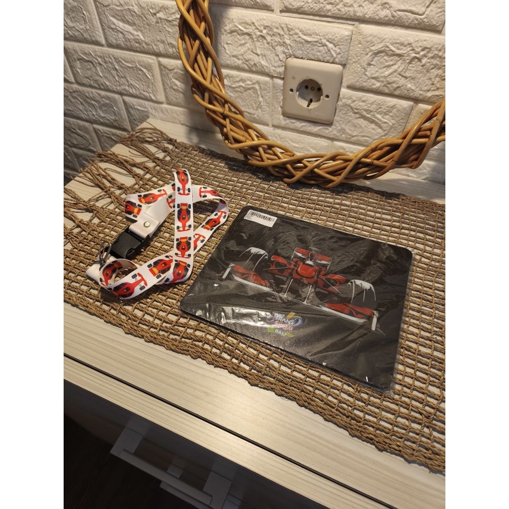 Merchandise Trans Studio Bali Formula 1 Racing Mousepad + Lanyard Souvenir Event