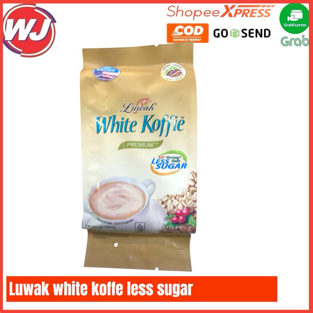 LUWAK WHITE KOFFIE LESS SUGAR BAG