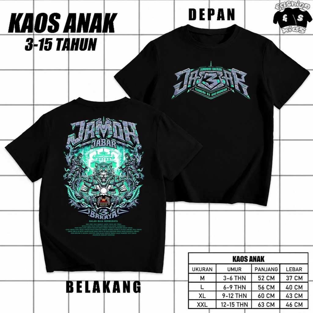 KAOS ANAK JAMDA JABAR KAOS JAMDA 3 YRKI PEMPROV JAWABARAT