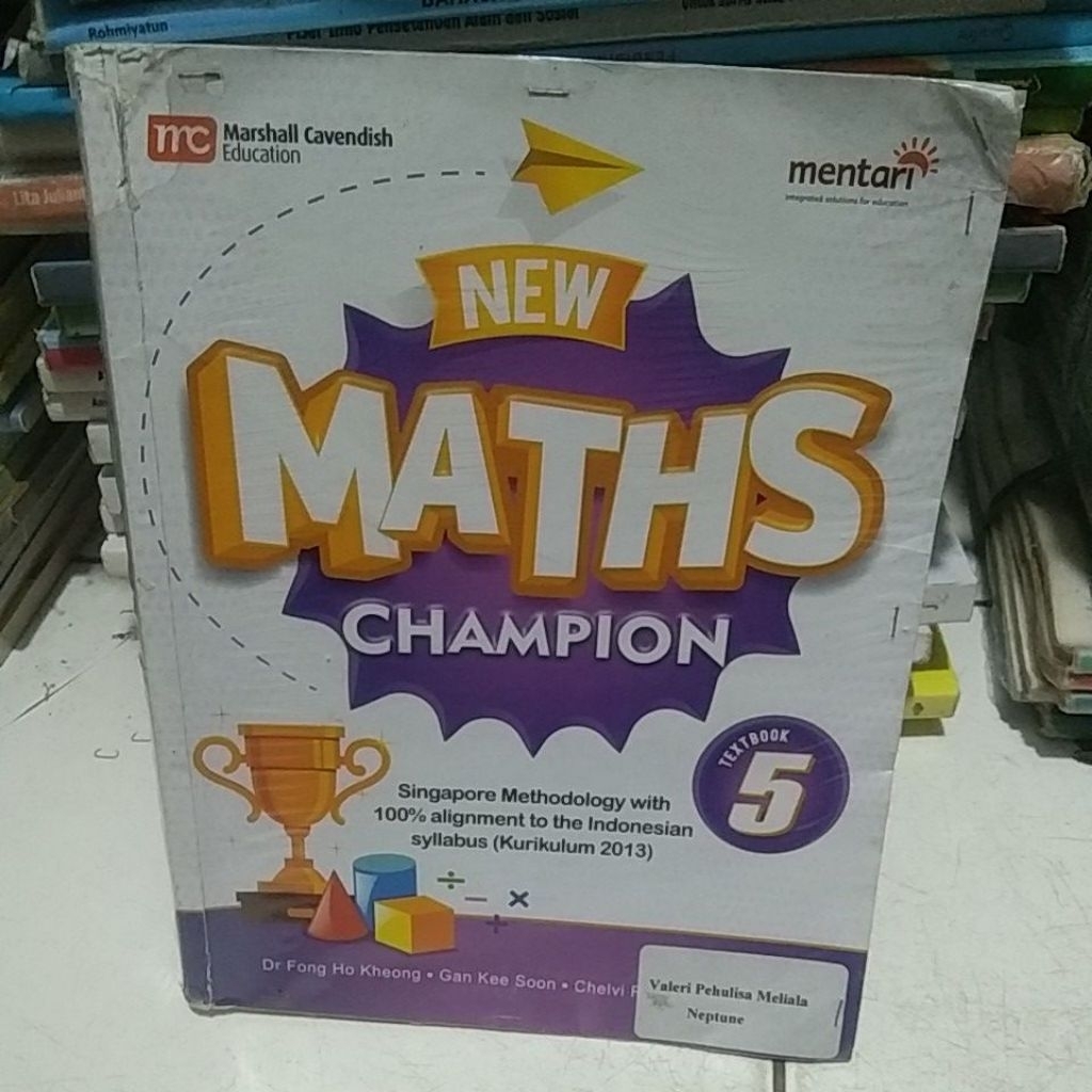 buku new maths champion 5 texs book