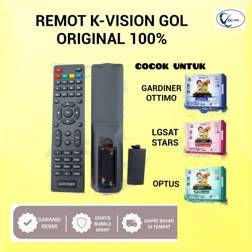 REMOT K-VISION (Original Bawaan K-Vision)