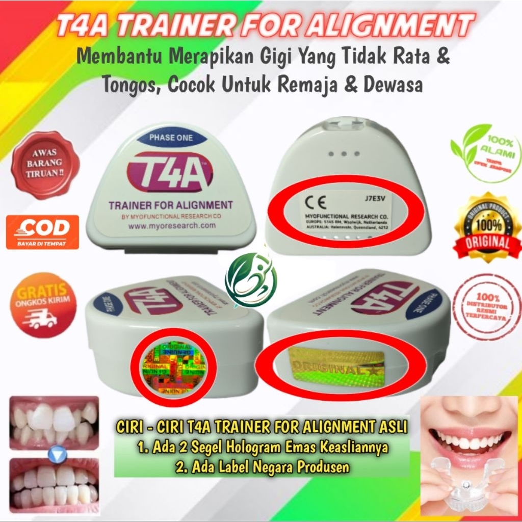 TRAINER FOR ALIGNMENT (T4A) PERAPI GIGI REMAJA & DEWASA MERAPIKAN GIGI TONGOS, GIGI RENGGANG & GIGI 