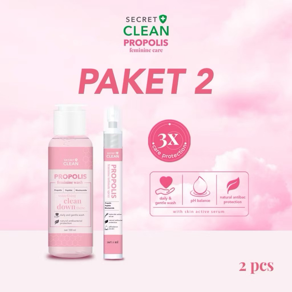 Propolis Feminine Care - Perlindungan Antibakteri Alami, Formula pH Rendah, Aman untuk Penggunaan Ha