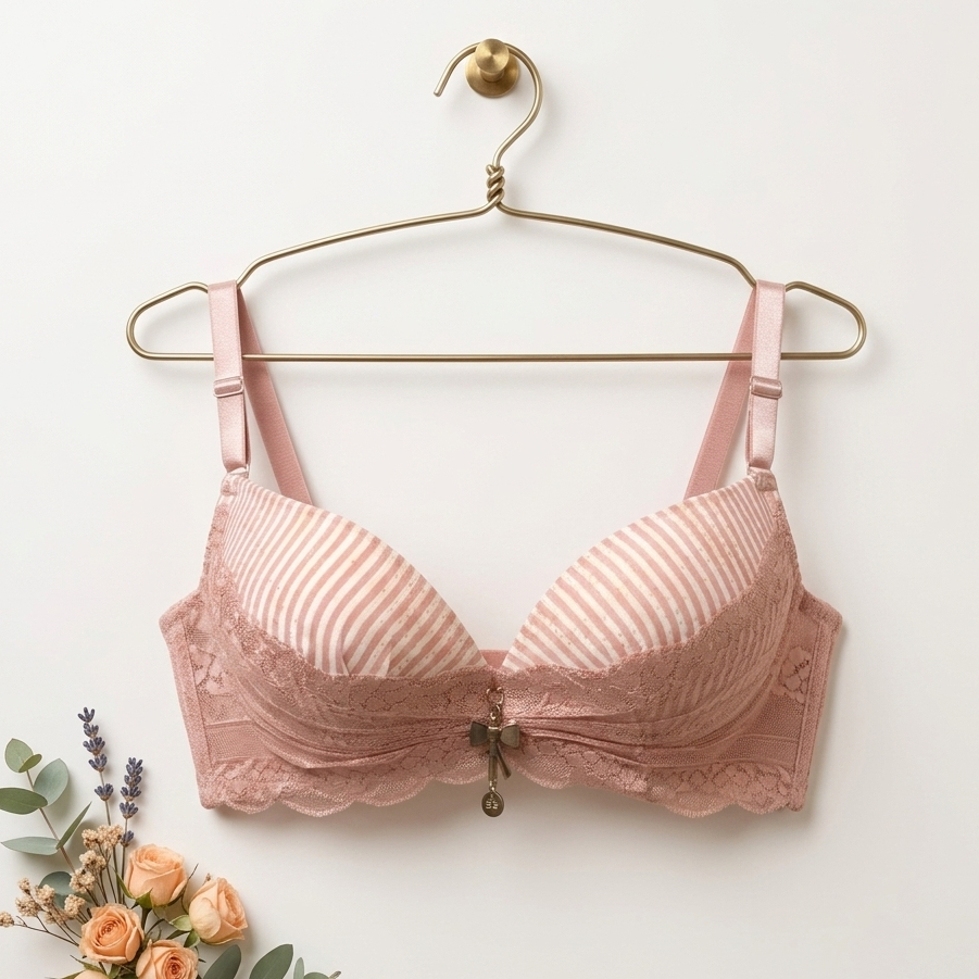 Bra set BH Dalam CD Kawat Motif Renda Salur Rien Paolo 6002