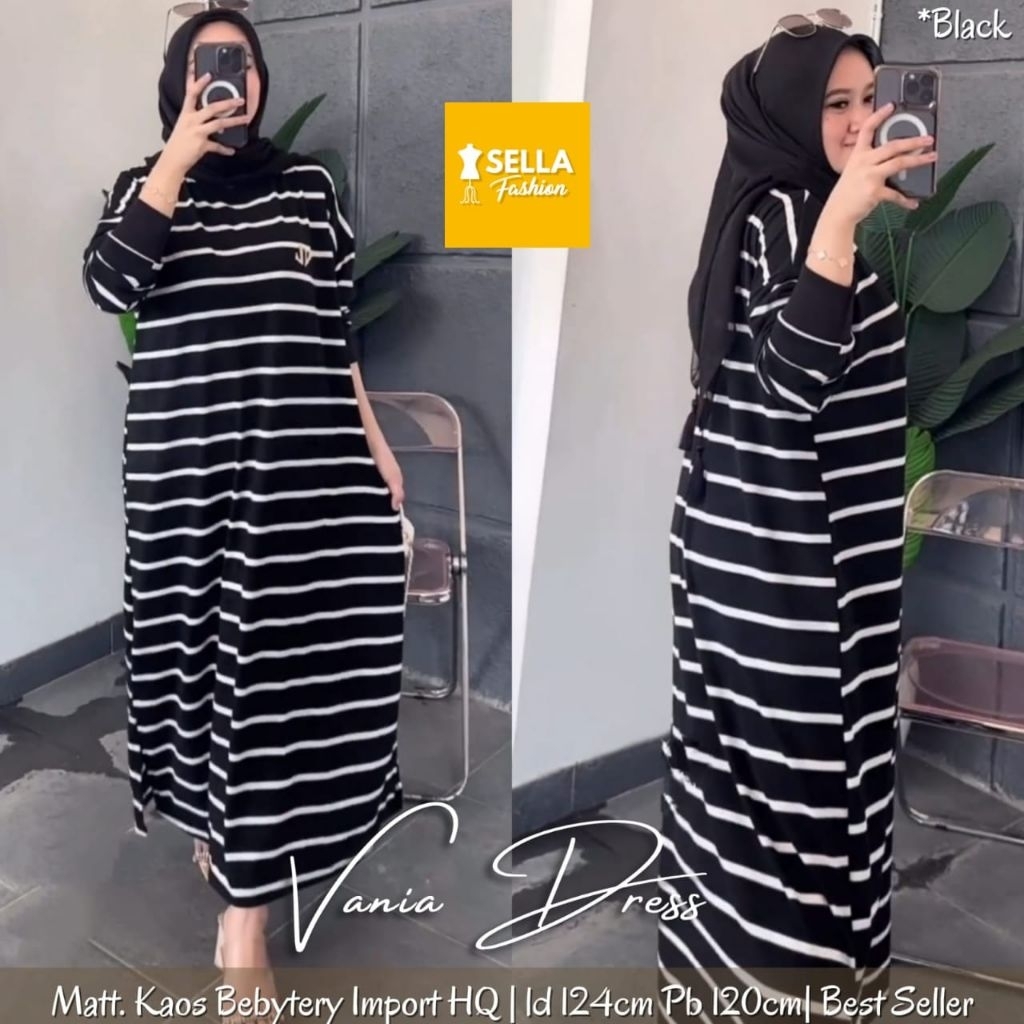 (COD) VANIA DRESS // ORIGINAL SELLA // BEST QUALITY
