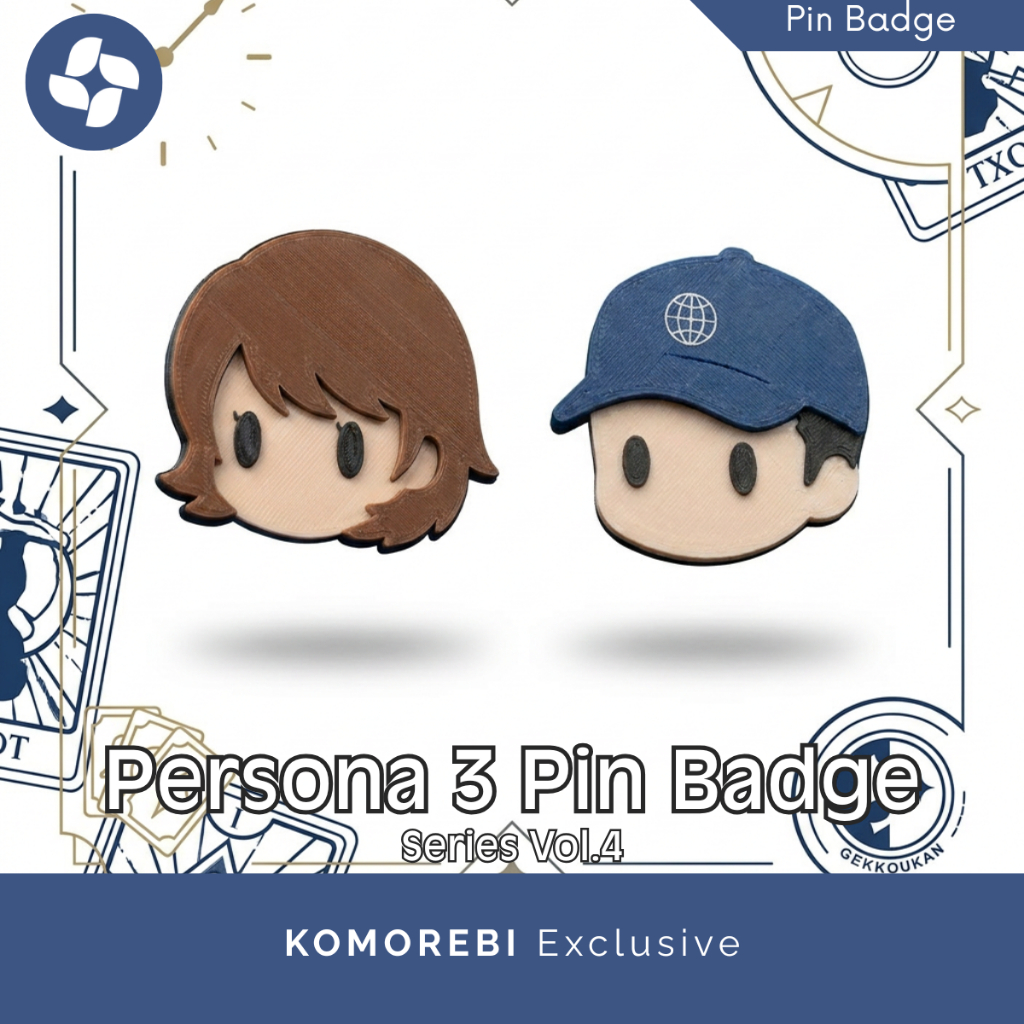 Pin Badge Persona 3 Reload Series Vol 4 Chibi Edition Aksesoris Tas Yukari Takeba Junpei Iori Anime 
