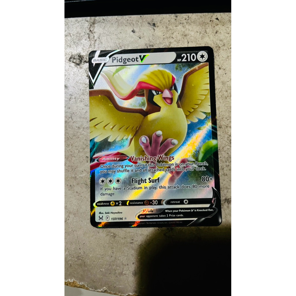 kartu pokemon tcg pidgeot V lost origin RR english