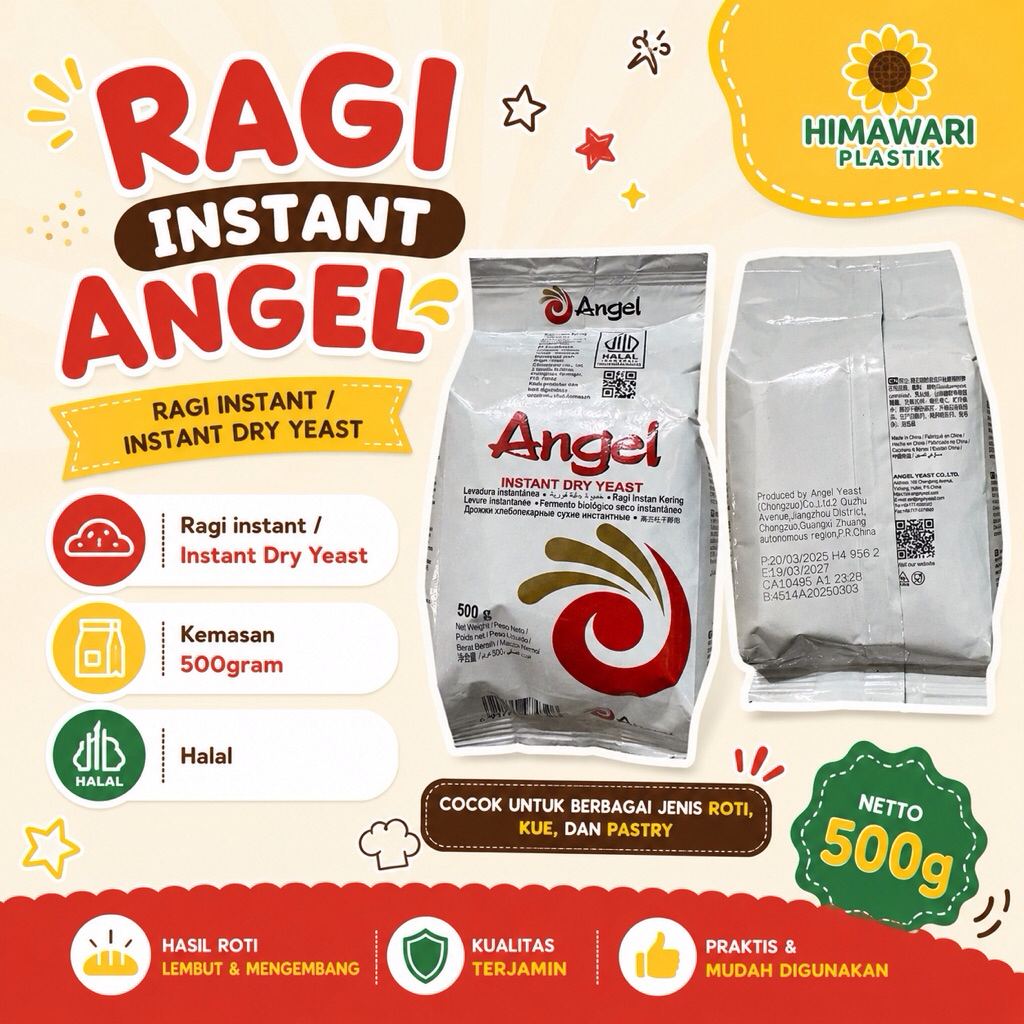 RAGI INSTAN ANGEL 500Gram|RAGI INSTAN KERING RAGI ROTI