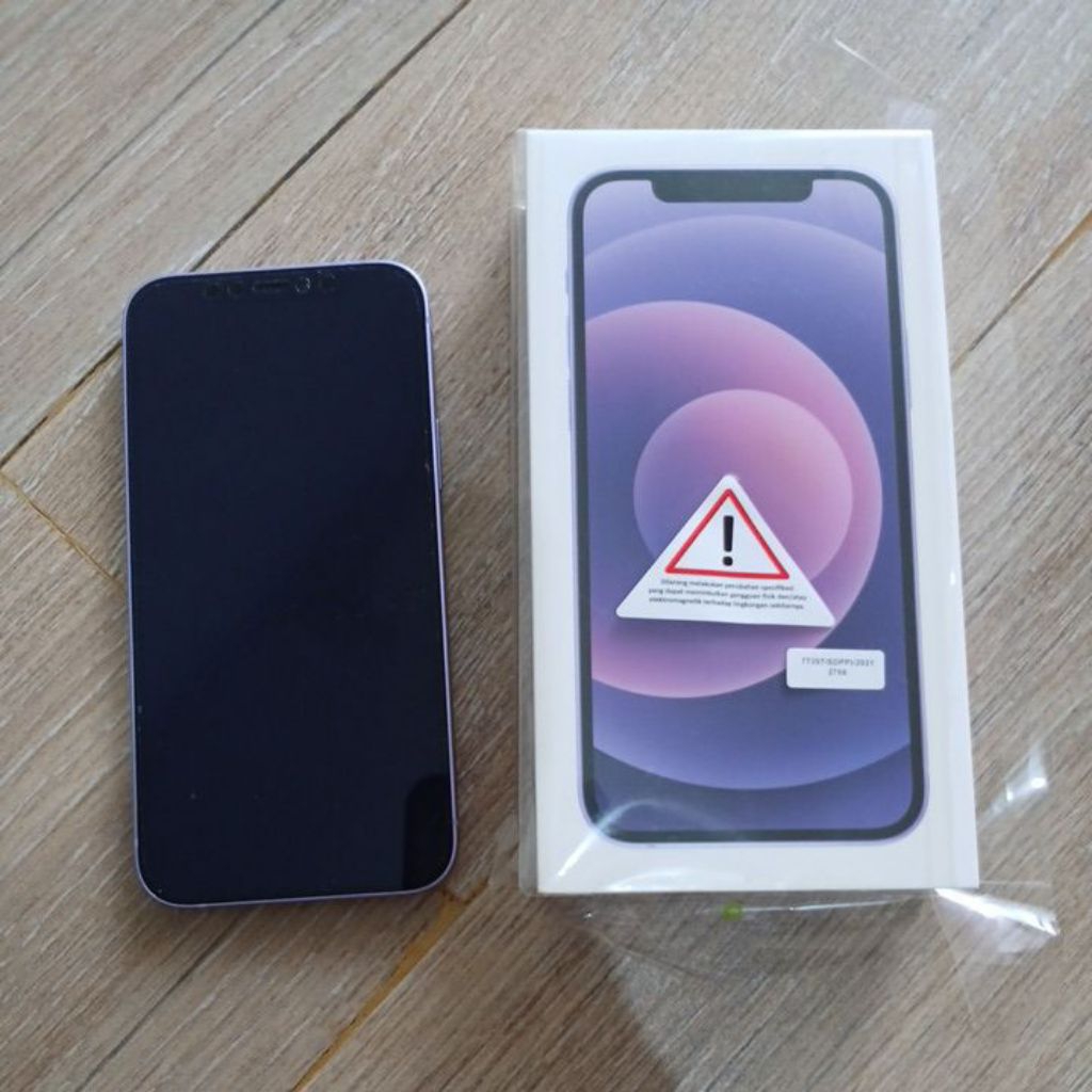 Iphone 12 128GB purple second preloved