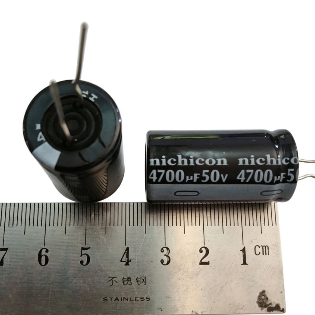KAPASITOR ELCO ELKO 4700UF 4700 MIKRO UF 50V 50 VOLT NICHICON ORIGINAL ASLI