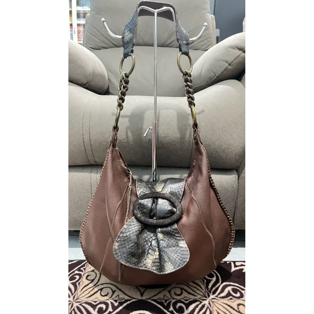 tas hobo kulit asli preloved