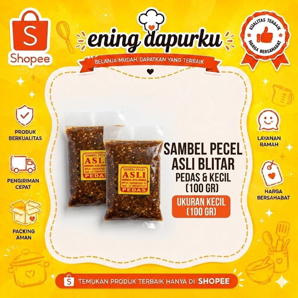 Sambel Pecel PedasAsliBlitarUkuranKecil#EningDapurku#