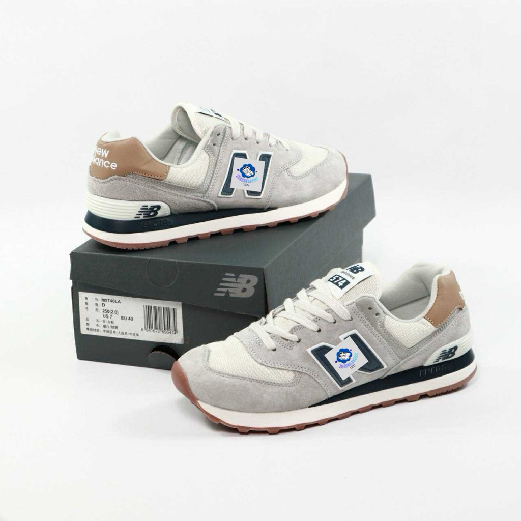 Sepatu 574 beige navy ML574LGI 36-44