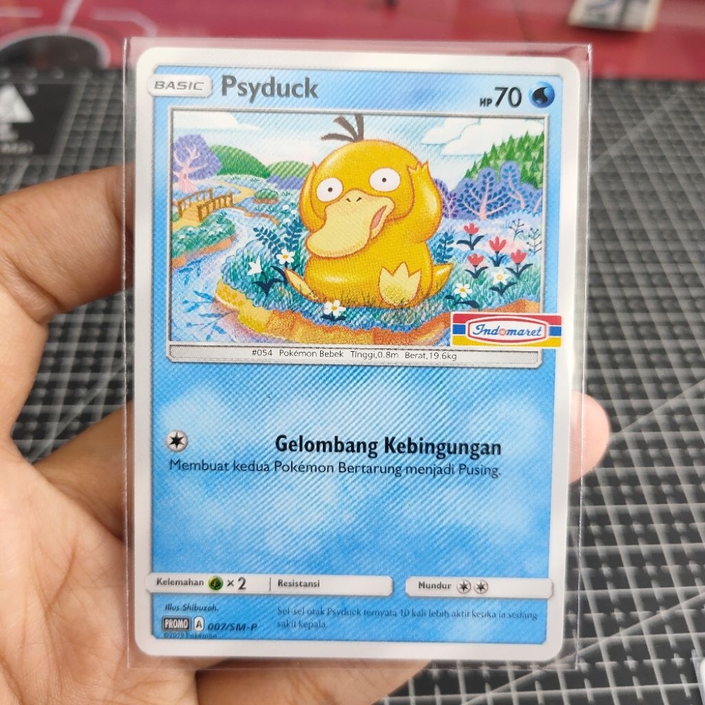 kartu pokemon Psyduck promo card Indomaret 007/SM-P