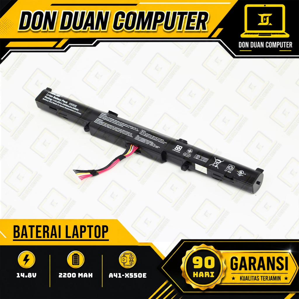 Baterai Batre Laptop Asus Vivobook X450 X550 X452 A450 A550 Series (A41-X550A / A41-X550E)
