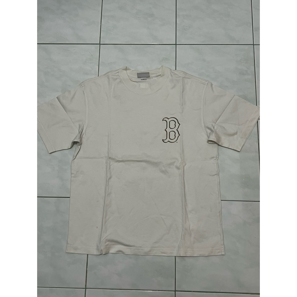Kaos Cream MLB Boston Red Sox Mega Logo Overfit