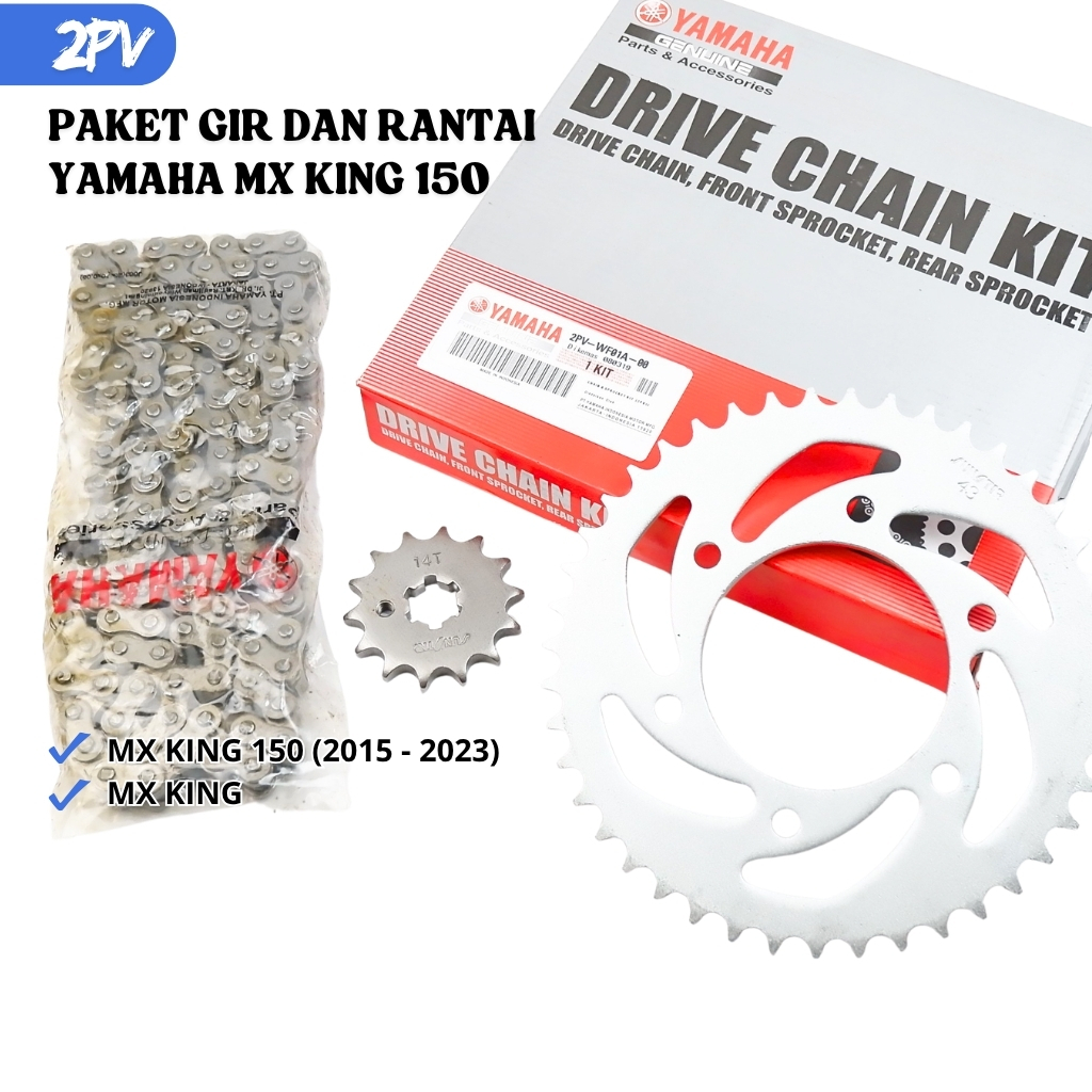 Gear Set Yamaha MX King 150 - Gigi Rantai Tarik Jupiter MX King 150 - Gir Set Rantai Yamaha MX King 